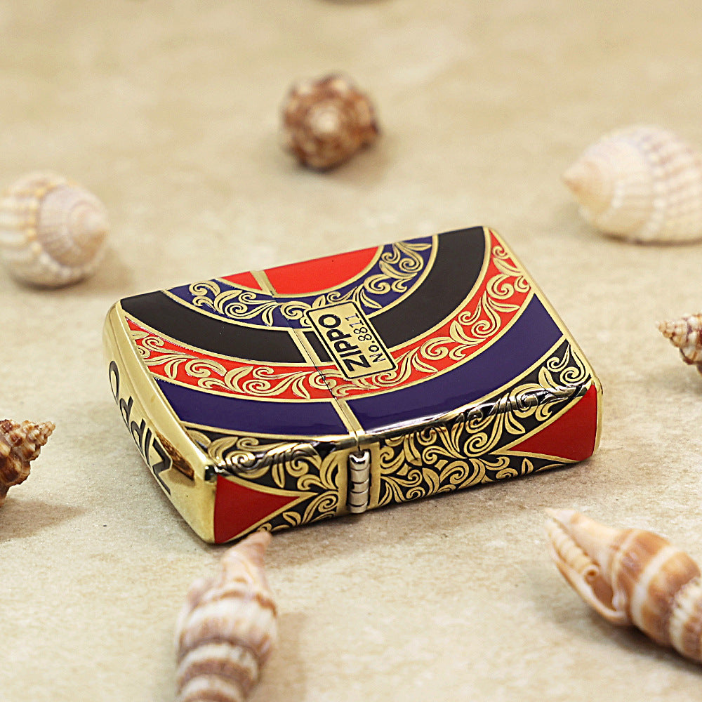 Zippo Silver Matte Color Printed Rising Sun - CS25