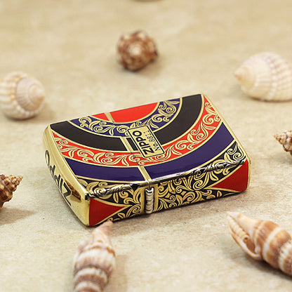 Zippo Silver Matte Color Printed Rising Sun - CS25