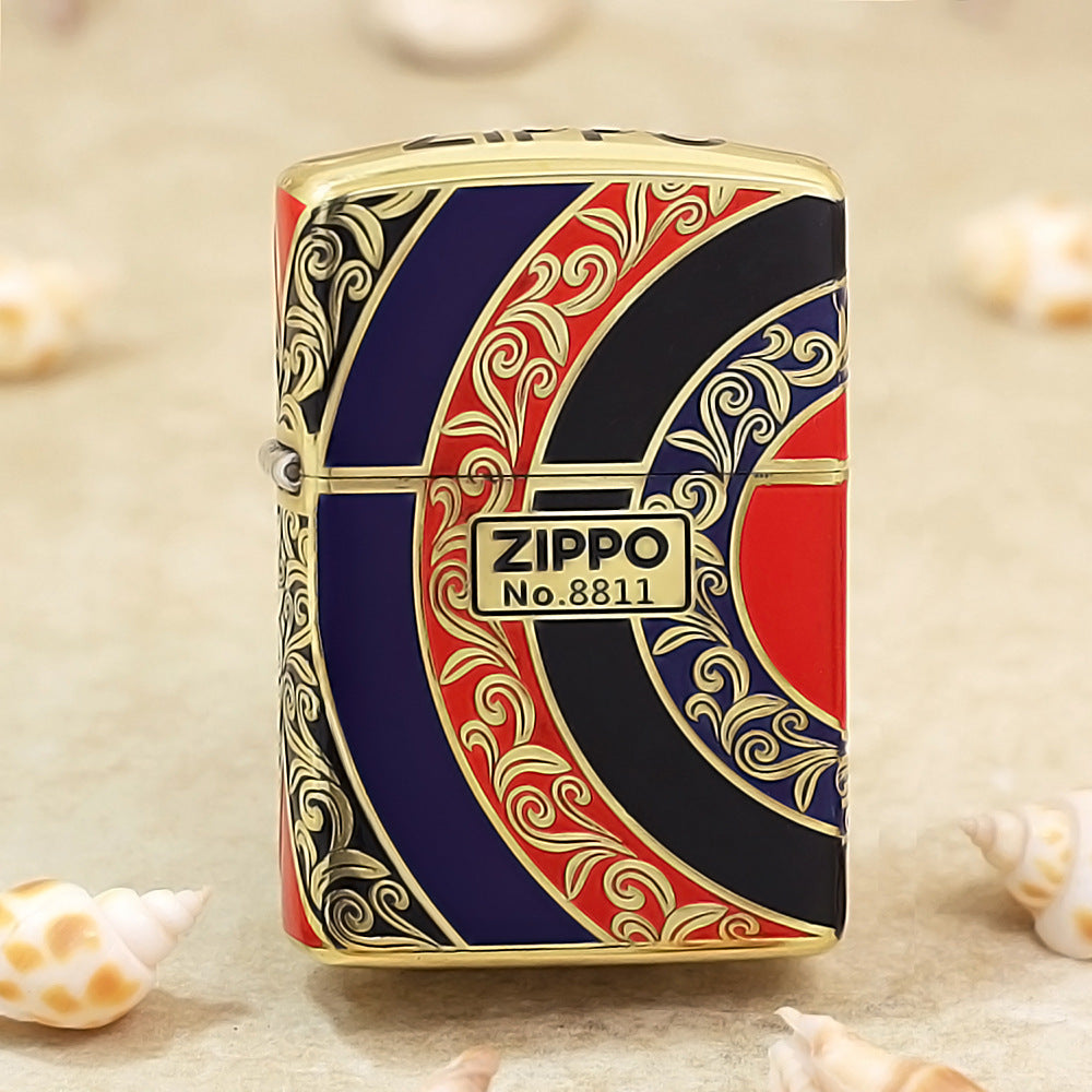 Zippo Silver Matte Color Printed Rising Sun - CS25