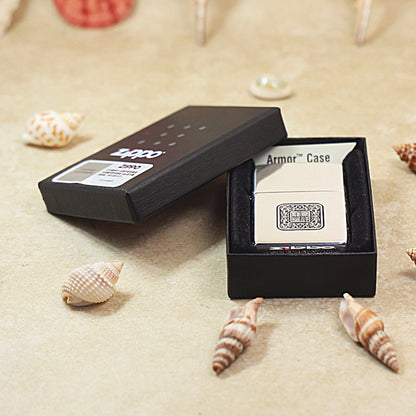 Zippo Silver-Plated 'Dragon and Phoenix Bring Prosperity' - DS139