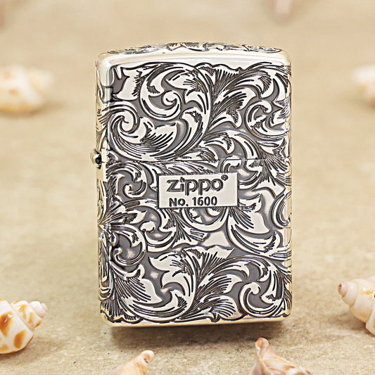 Zippo Silver Plated Grand Floral Arabesque 162-DS13