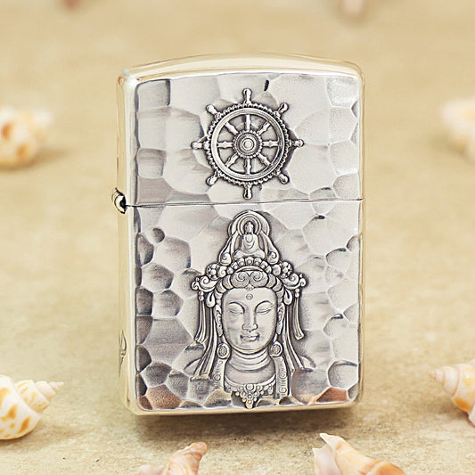 Zippo Silver-Plated 'Guanyin of Compassion' 162-DS68