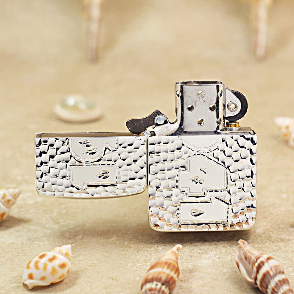 Zippo Silver-Plated 'Meteor Crater' 1941-DS84