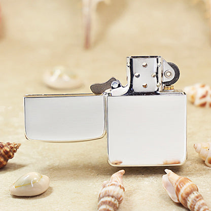 Zippo Silver-Plated Plain Lighter 1941-DS02