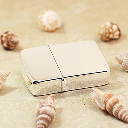 Zippo Silver-Plated Plain Lighter 1941-DS02