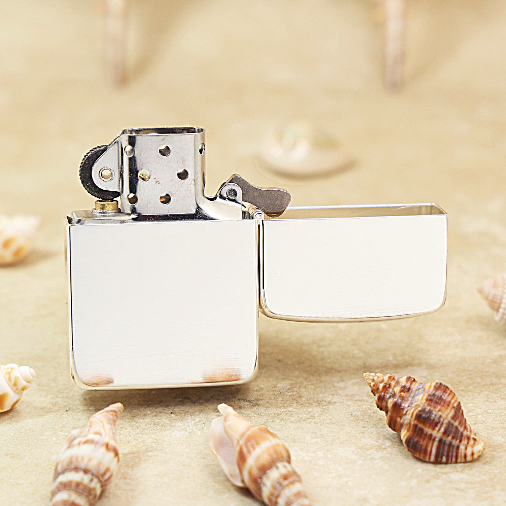 Zippo Silver-Plated Plain Lighter 1941-DS02