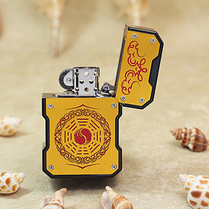 Zippo Slim Case Gold 'Energy Talisman' - Armor Shell Edition - DS126