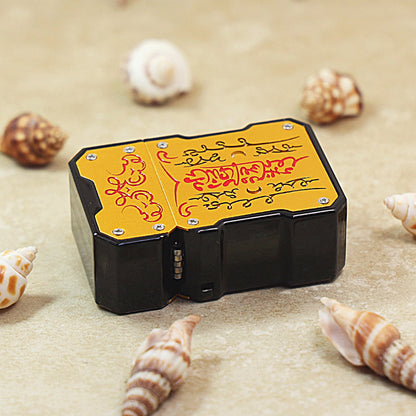 Zippo Slim Case Gold 'Energy Talisman' - Armor Shell Edition - DS126