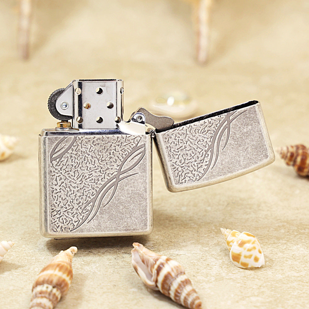 Zippo Tribal Logo Antique Silver - KR09