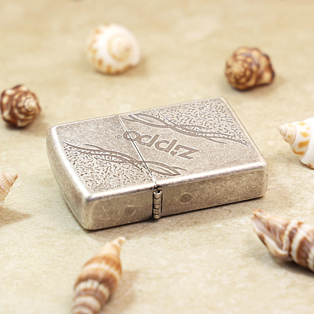 Zippo Tribal Logo Antique Silver - KR09