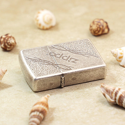 Zippo Tribal Logo Antique Silver - KR09