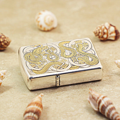 Zippo Two-Tone 'Five Coins & Spirit Serpent' 168-DS88
