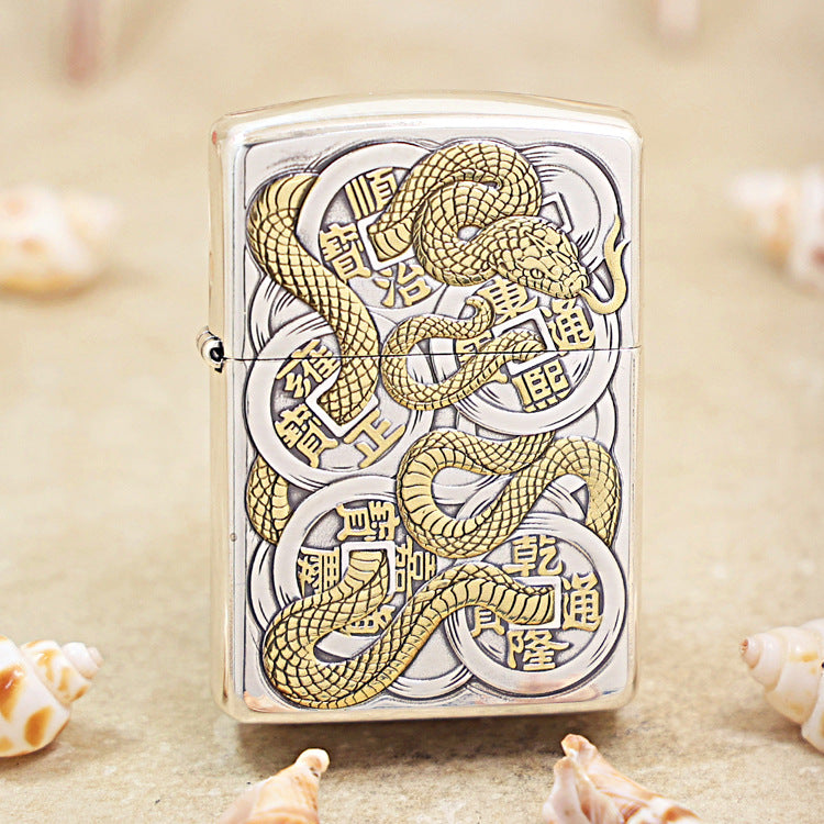 Zippo Two-Tone 'Five Coins & Spirit Serpent' 168-DS88