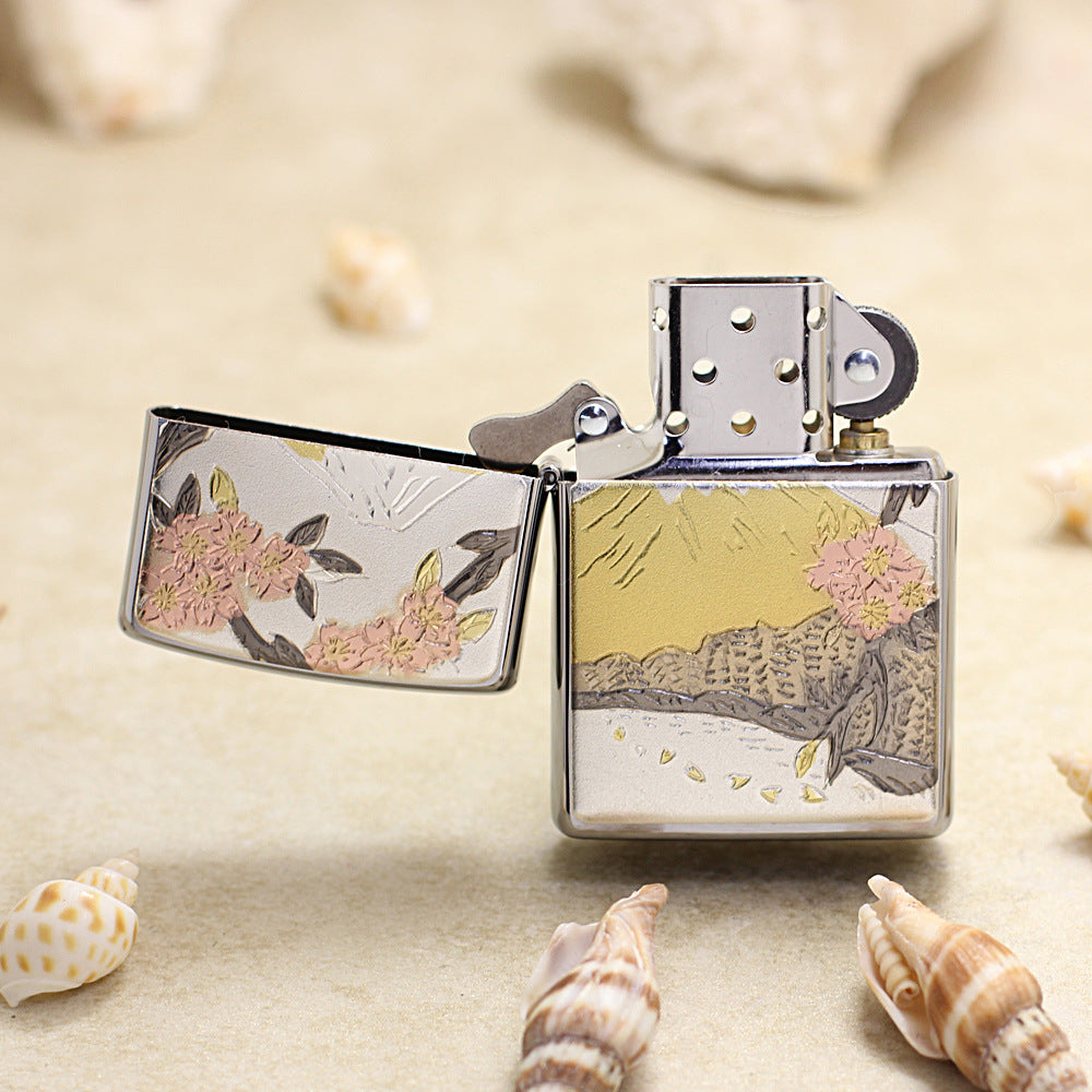 Zippo Ukiyo-e Mount Fuji & Cherry Blossoms - JP09