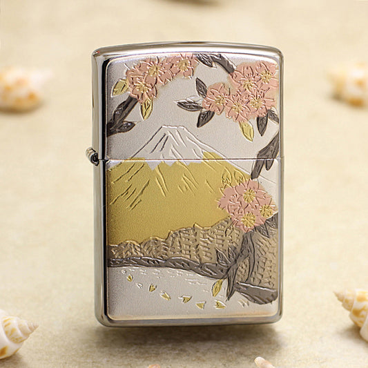 Zippo Ukiyo-e Mount Fuji & Cherry Blossoms - JP09