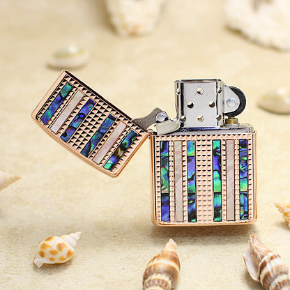 Zippo Vertical Shell Inlay (Rose Gold) - JP20