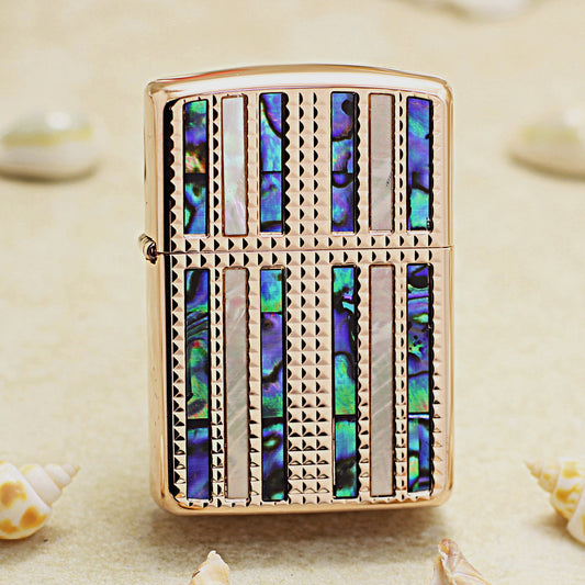 Zippo Vertical Shell Inlay (Rose Gold) - JP20