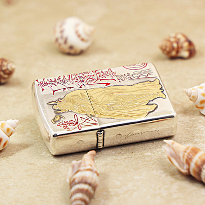 Zippo Zhong Kui Two-Tone Gold Foil Edition - DS111