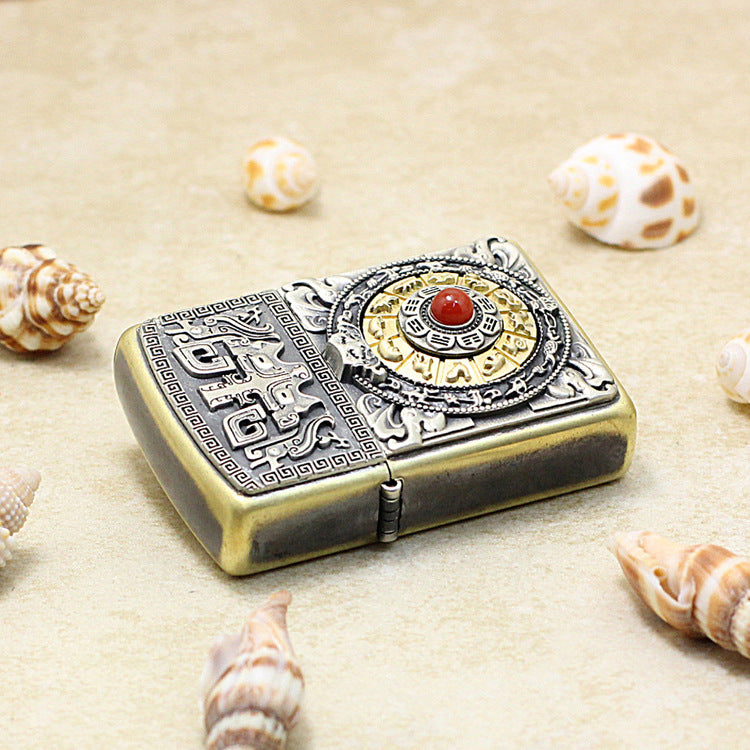 Zippo Zodiac Nine-Palace Lucky Compass (Red Turquoise) - DS59
