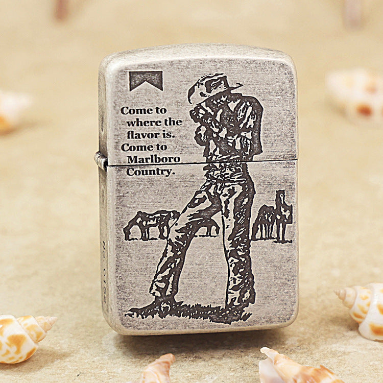 Zippo 1941 Antique Silver Marlboro Cowboy - MC27