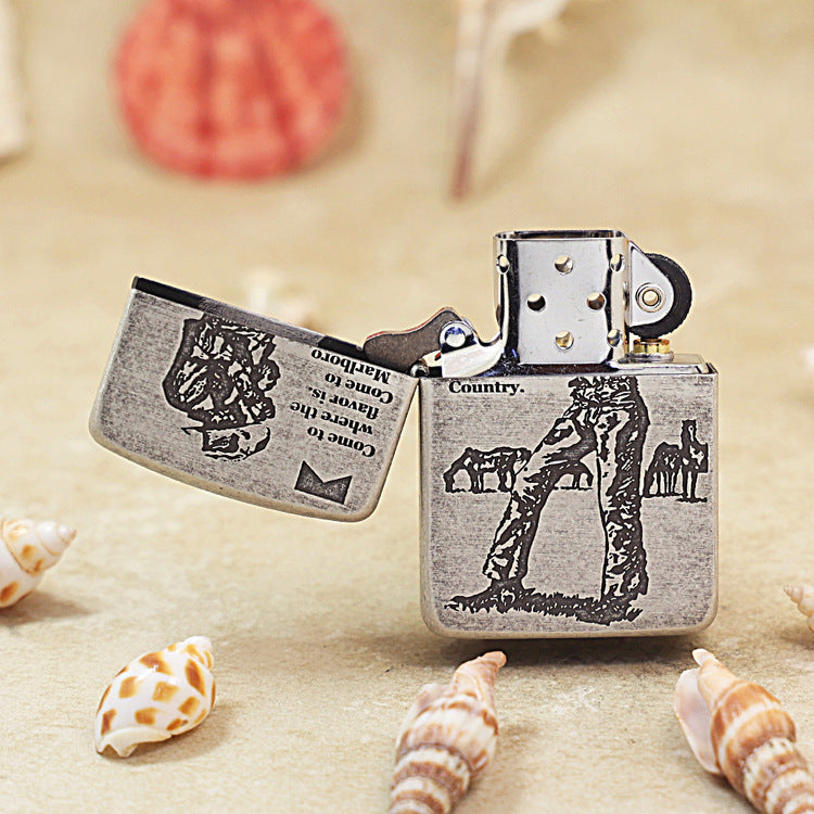 Zippo 1941 Antique Silver Marlboro Cowboy - MC27