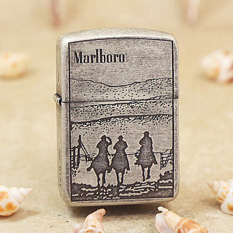 Zippo 1941 Antique Silver Marlboro Three Gunslingers - MC28