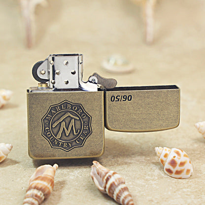 Zippo Antique Bronze Marlboro Horse Walker Lighter - MC24