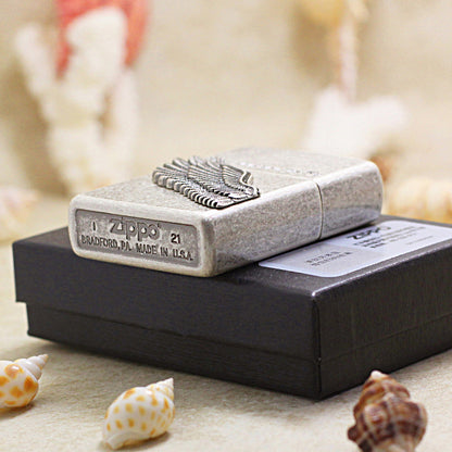 Zippo Antique Silver Fly Higher Angel Wing Edition - KR18