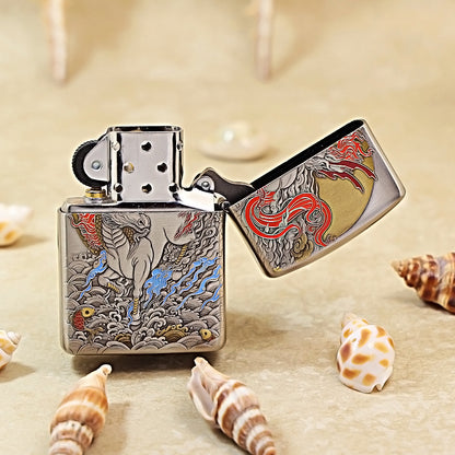 Zippo Antique Silver Grand Ambition Majestic Horse - DS163