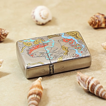 Zippo Antique Silver Grand Ambition Majestic Horse - DS163