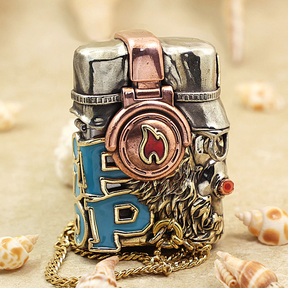 Zippo Antique Silver Hip-Hop Great Sage Monkey King Shell Case - CM95