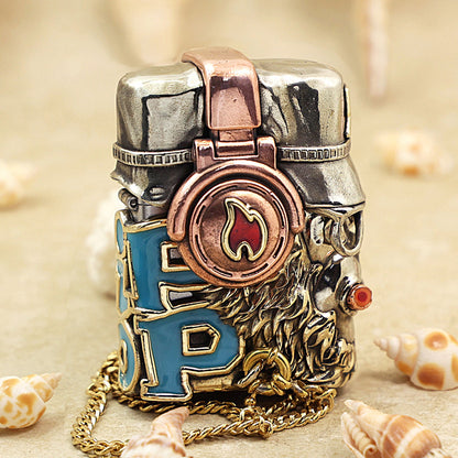 Zippo Antique Silver Hip-Hop Great Sage Monkey King Shell Case - CM95