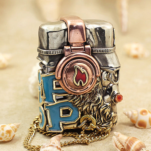 Zippo Antique Silver Hip-Hop Great Sage Monkey King Shell Case - CM95