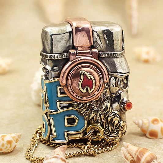 Zippo Antique Silver Hip-Hop Great Sage Monkey King Shell Case - CM95