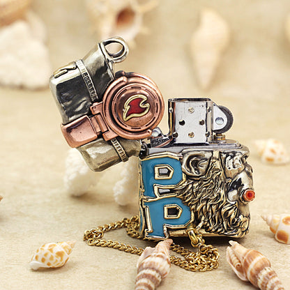 Zippo Antique Silver Hip-Hop Great Sage Monkey King Shell Case - CM95