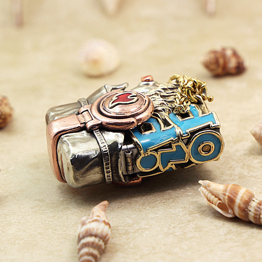 Zippo Antique Silver Hip-Hop Great Sage Monkey King Shell Case - CM95