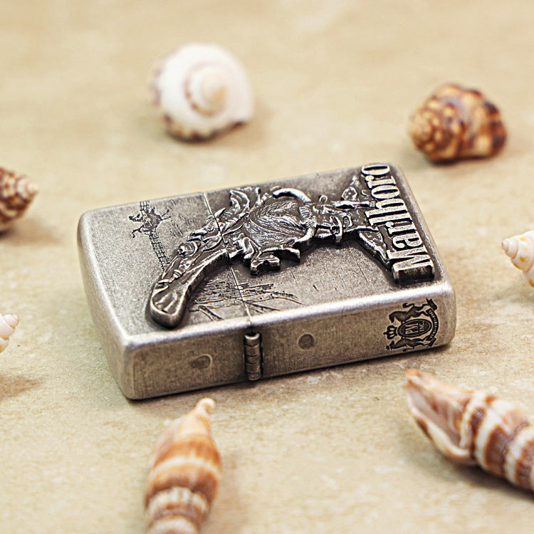 Zippo Antique Silver Marlboro Bullfighter - MC26