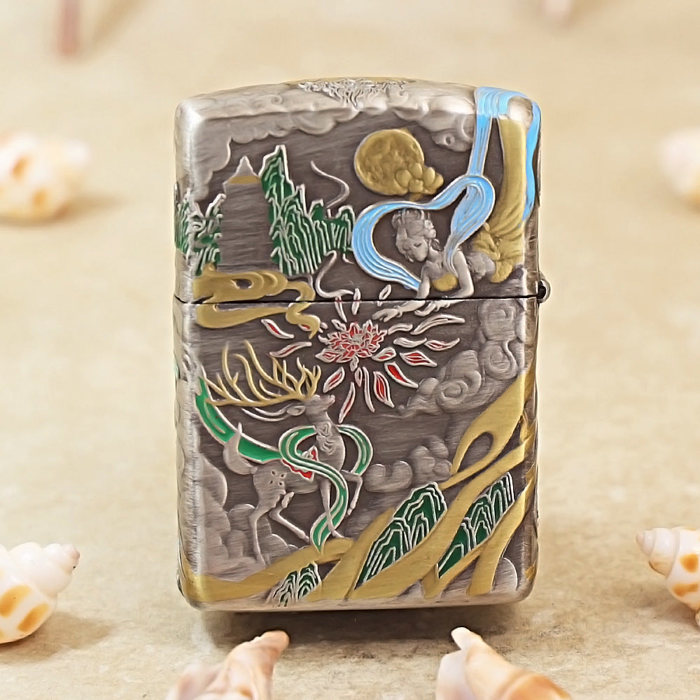 Zippo Antique Silver Nine-Colored Deer Mythical Edition - DS165