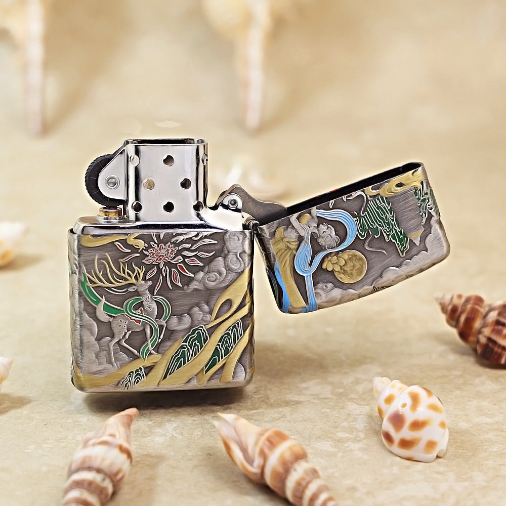 Zippo Antique Silver Nine-Colored Deer Mythical Edition - DS165
