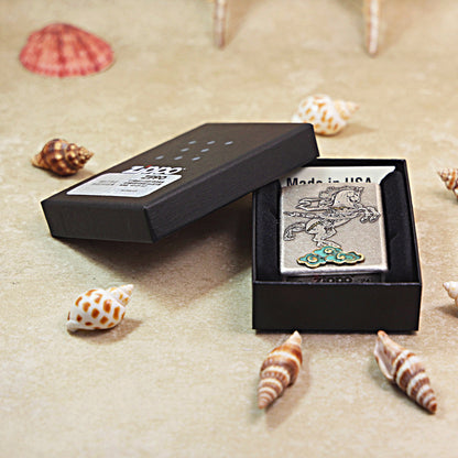 Zippo Antique Silver Soaring Horse - DS157