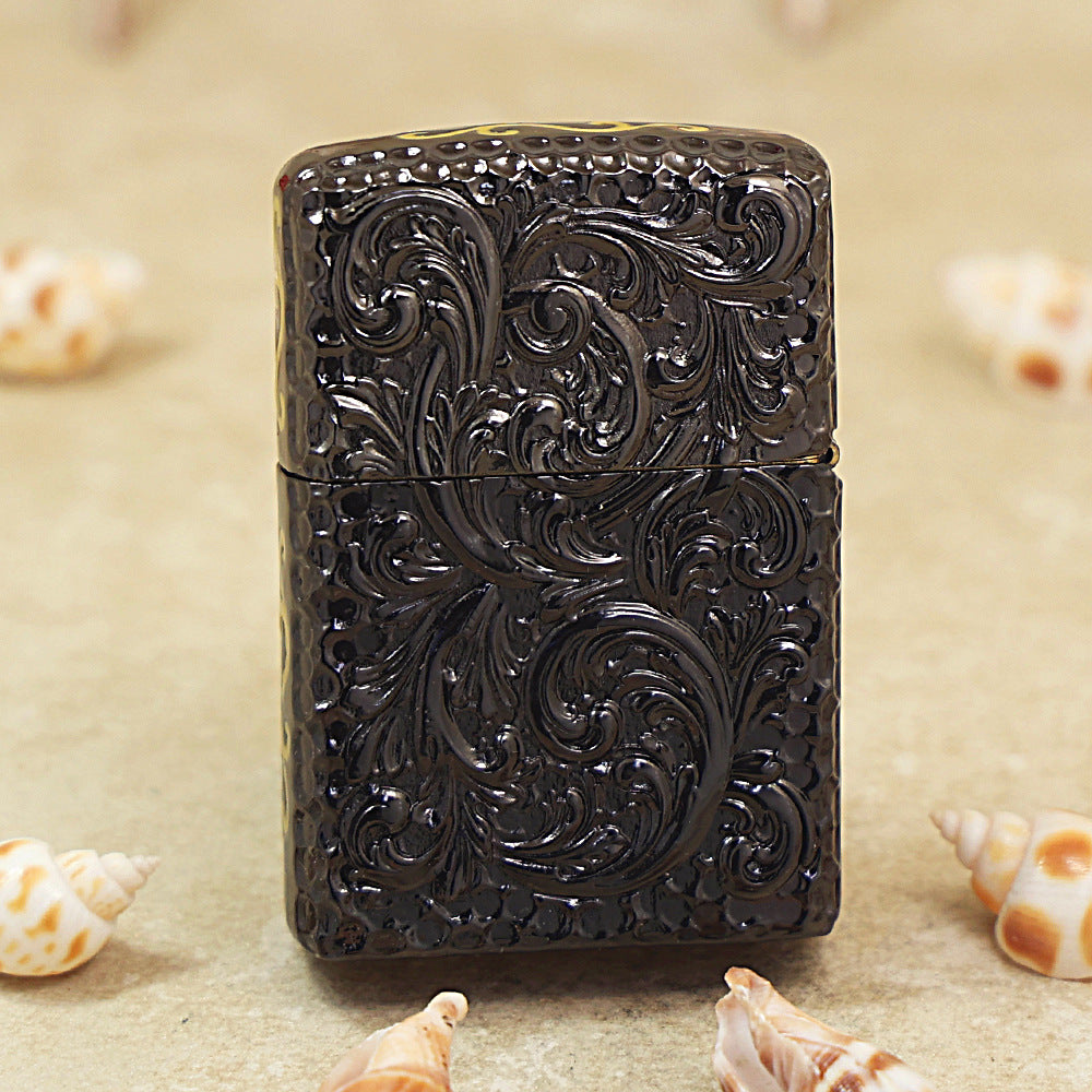 Zippo Black Ice Shell Case Golden Glory Cross - CM56