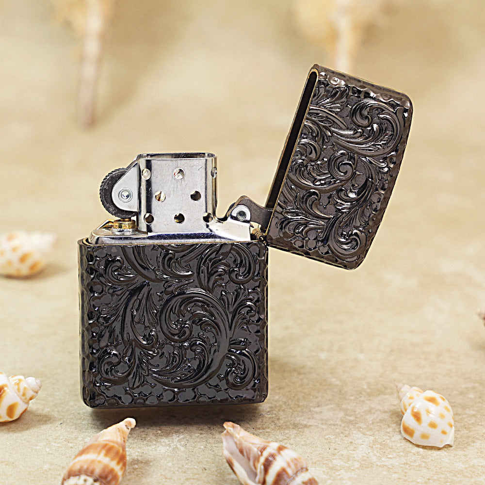 Zippo Black Ice Shell Case Golden Glory Cross - CM56