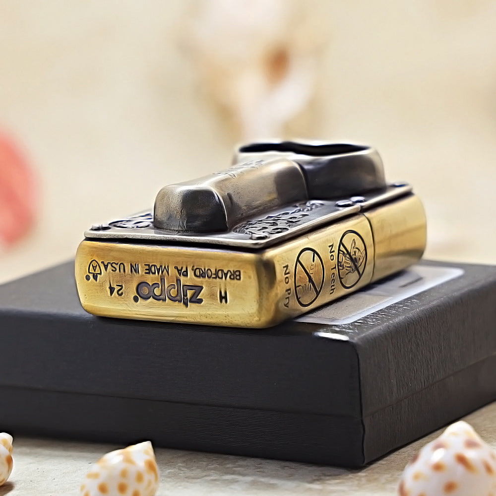 Zippo Brass Bottle Opener Emblem Today is the Gift - DS179