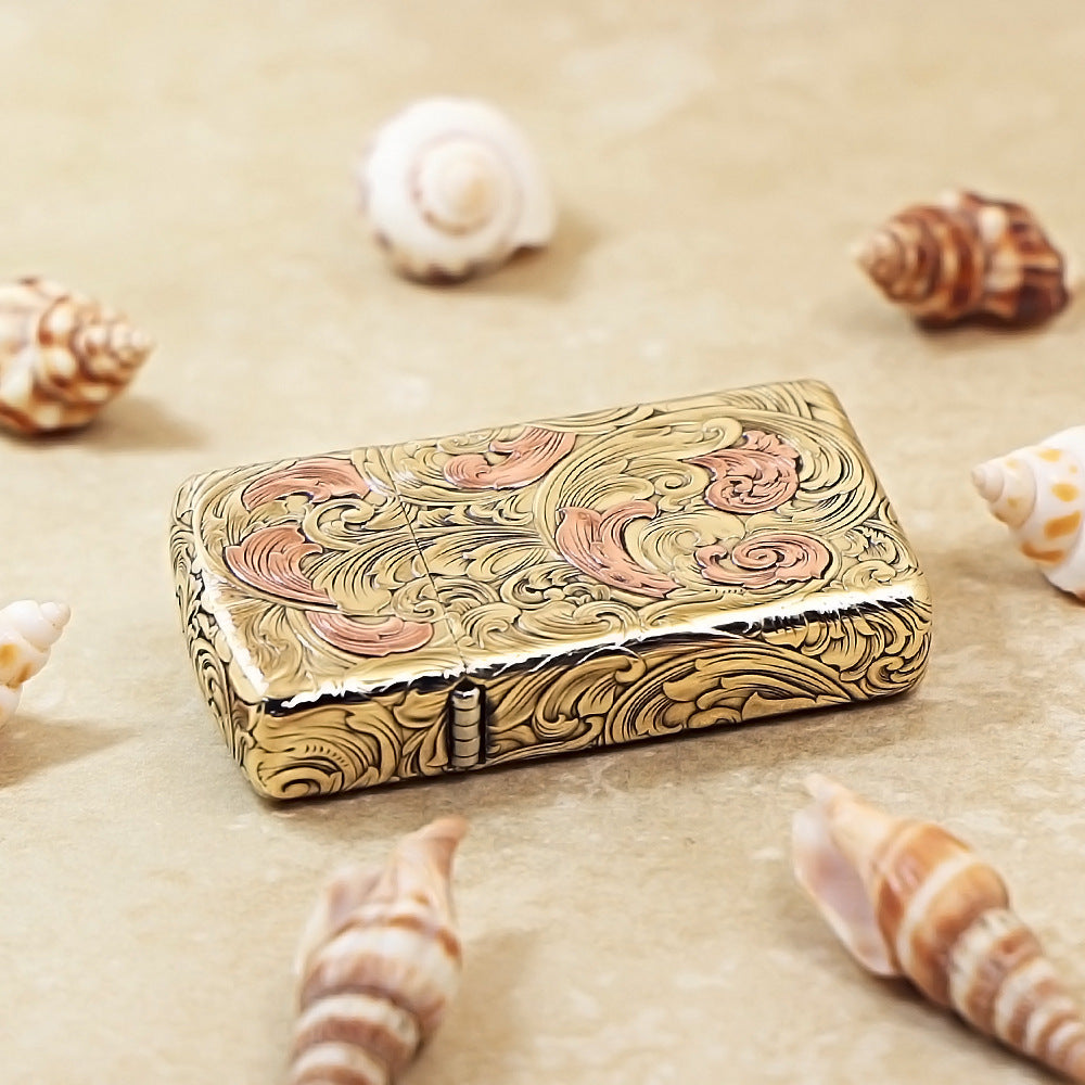 Zippo Brass High Relief Two-Tone Whirlwind Arabesque - DS169