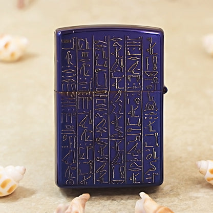 Zippo Burnt Blue Egyptian Eye of Providence - DS171