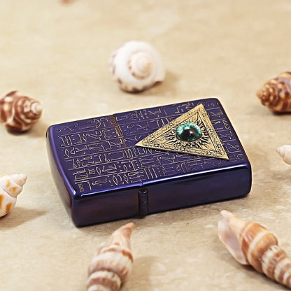 Zippo Burnt Blue Egyptian Eye of Providence - DS171