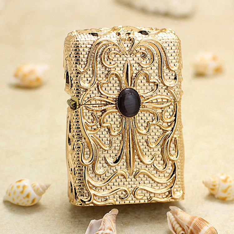 Zippo Gold Shell Case Lycoris Radiata Dark Stone - CM68
