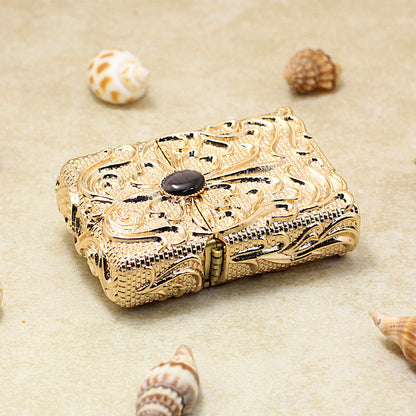 Zippo Gold Shell Case Lycoris Radiata Dark Stone - CM68