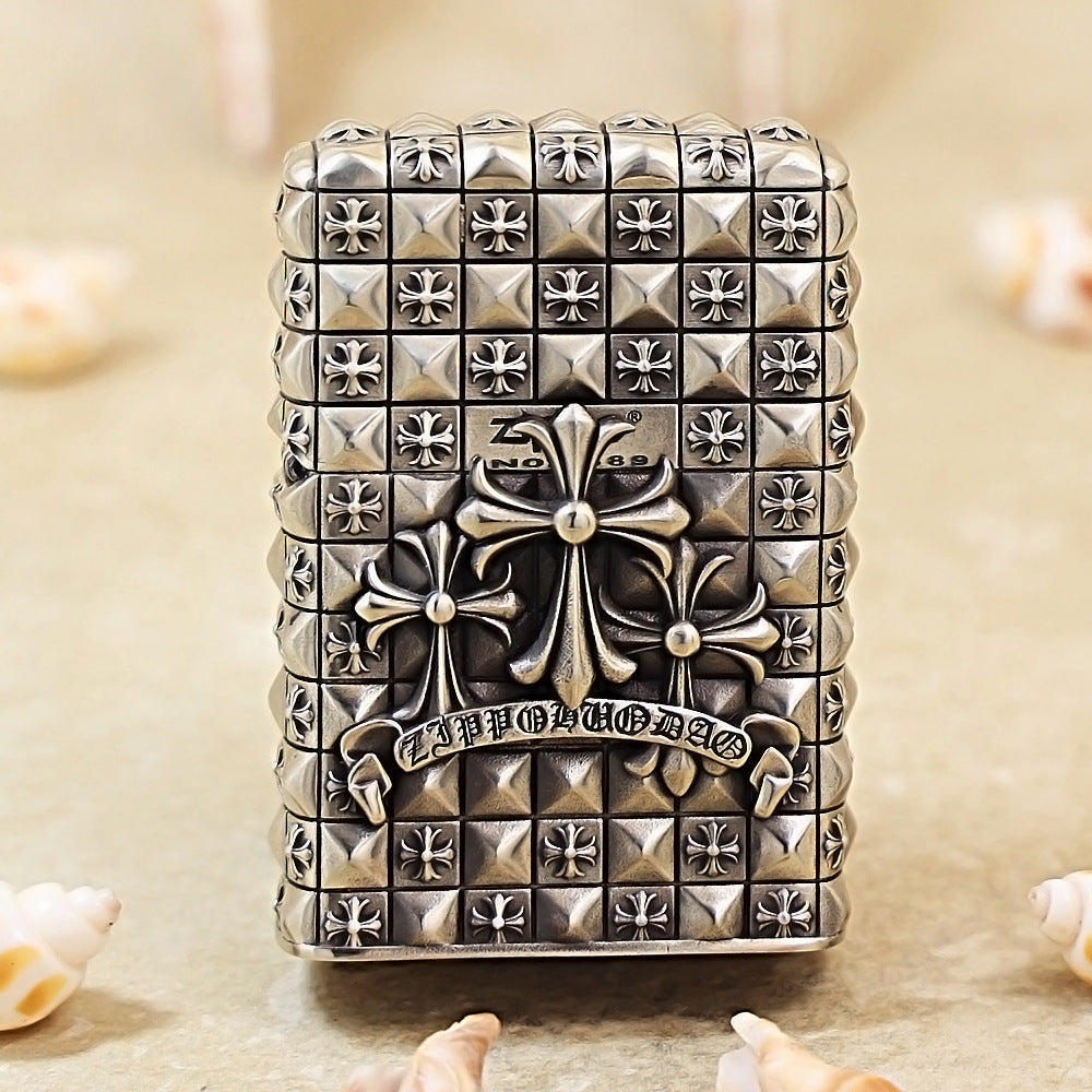 Zippo Gothic Armor Triple Cross Shell Case - CM55