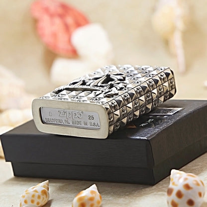 Zippo Gothic Armor Triple Cross Shell Case - CM55